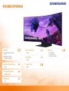 Monitor 55 cali LS55BG970NUXEN VA 3840x2160 UHD 16:9 4xHDMI/LAN(RJ45)/2xUSB2.0 1ms(GTG) WiFi/BT głośniki zakrzywiony HAS+PIV 165