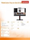 Monitor 21.5 cala ThinkCentre Tiny-in-One 22Gen5 WLED 12N8GAT1EU