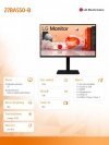 Monitor 27BA550-B 27 cali  IPS Full HD 100Hz