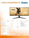 Monitor G-Master 34 cale GCB3486WQSCP-B1,VA,UWQHD,240HZ,0.4ms,1500R,HDR400,500cd,21:9,HDMI (2.1), USB-C dock 95W, RJ45, 2x5W, KV