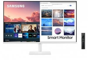 Monitor 31,5 cala LS32AM703UUXEN VA 3840 x 2160 UHD 16:9 2xHDMI/1xUSB-C (65W) 8 ms (GTG) głośniki płaski biały SMART