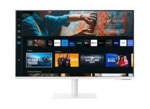 Monitor 27 cali SMART M7 VA 3840x2160 UHD 16:9 1xHDMI 2x USB 2.0 1xUSB-C (65W) WiFi/BT 4ms(GTG) głośniki płaski biały 2Yd2d (LS2