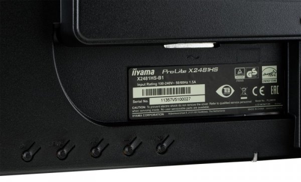 Monitor 24 X2481HS-B1 SLIM AMVA+, HDMI, DVI, 6 ms, Głośniki