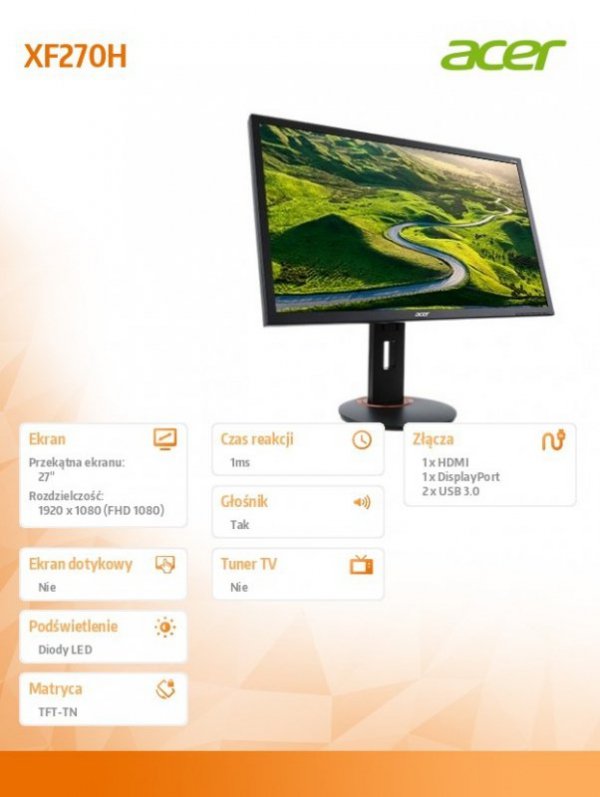 Monitor 27 XF270HBbmiiprzx ZeroFrame FreeSync
