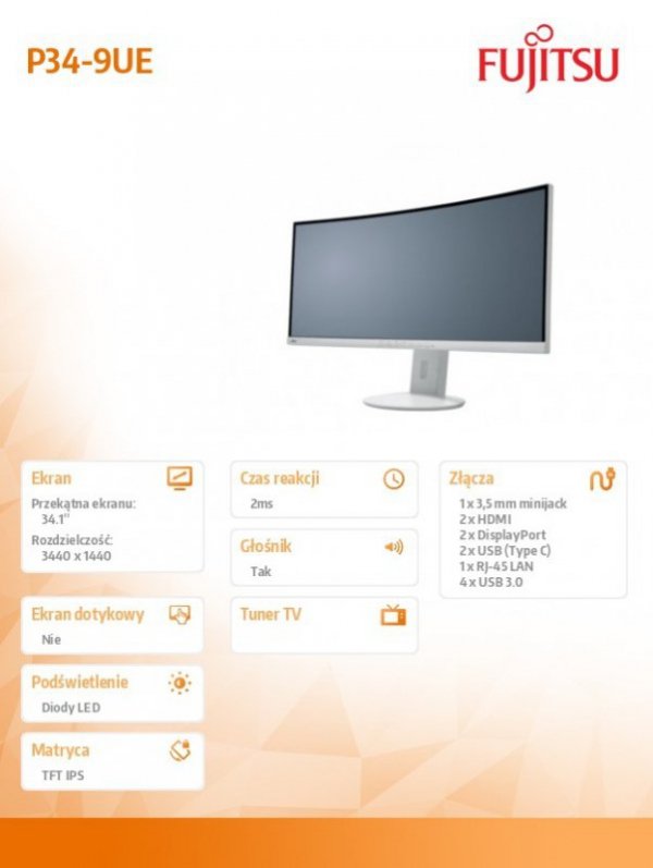 Monitor 34,1 cali P34-9 UE S26361-K1695-V140