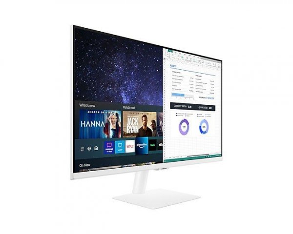 Monitor 31,5 cala LS32AM501NUXEN IPS 1920x1080 FHD 16:9 2xHDMI 8 ms (GTG) głośniki płaski biały SMART