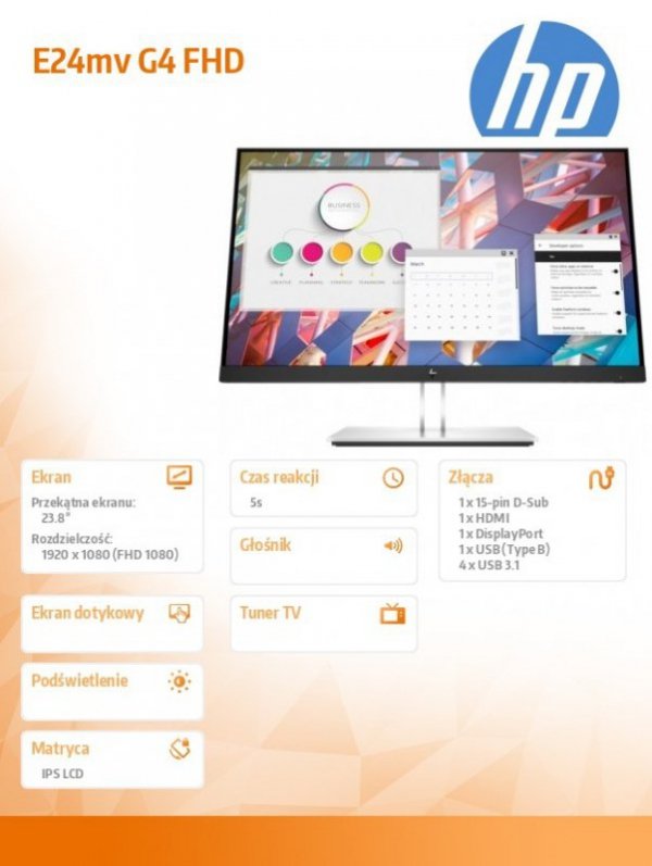 Monitor E24mv G4 FHD Conferencing 5YW 169L0E9
