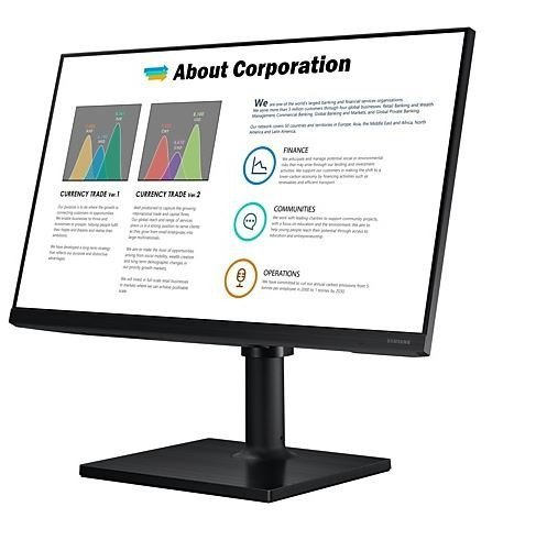 Monitor  24 cale T450FZ IPS 1920x1080 FHD 16:9 2xHDMI 1xDP 2xUSB 2.0 5ms 75Hz HAS+PIVOT głośniki płaski 3YOn-Site