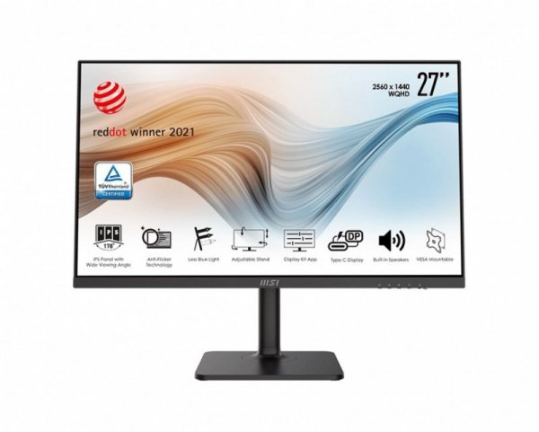 Monitor 27 cali Modern MD271QP FLAT/LED/WQHD/NonTouch/75Hz/czarny