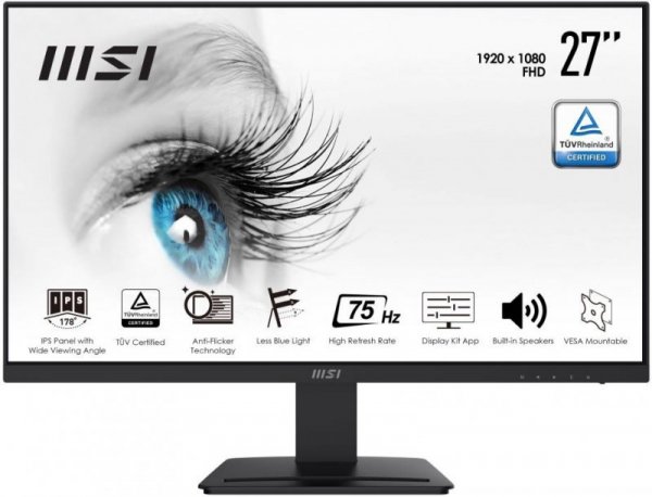 Monitor PRO MP273 27 cali IPS /FHD/75Hz/HDMI DP/czarny