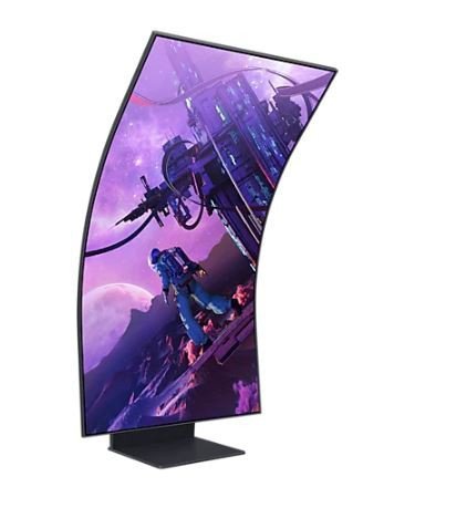 Monitor 55 cali LS55BG970NUXEN VA 3840x2160 UHD 16:9 4xHDMI/LAN(RJ45)/2xUSB2.0 1ms(GTG) WiFi/BT głośniki zakrzywiony HAS+PIV 165