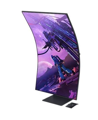 Monitor 55 cali LS55BG970NUXEN VA 3840x2160 UHD 16:9 4xHDMI/LAN(RJ45)/2xUSB2.0 1ms(GTG) WiFi/BT głośniki zakrzywiony HAS+PIV 165