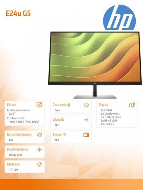 Monitor E24u G5 FHD USB-C            6N4D0AA