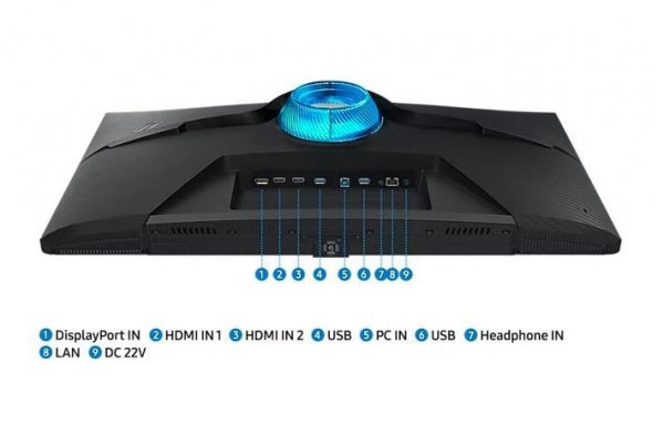 Monitor 32 cale LS32BG700EUXEN IPS 3840x2160 UHD 16:9 2xHDMI 1xDP LAN(RJ45) 2xUSB 3.0 1ms(GTG) WiFi/BT głośniki płaski HAS+PIV 1