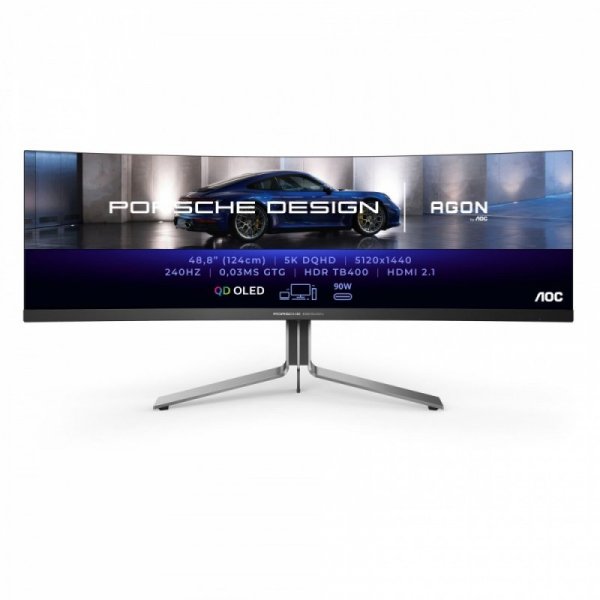 Monitor PD49 49 cali Curved OLED 240Hz HDMIx2 DP HAS