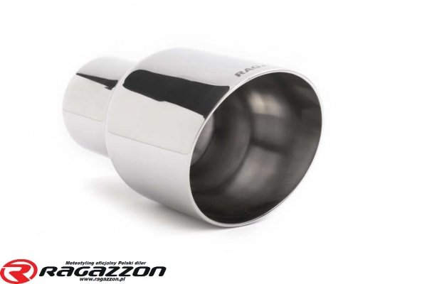 Tłumik końcowy Alfa Romeo Giulia 2.0 Quadrifoglio style RAGAZZON STEEL 4x102mm sportowy wydech