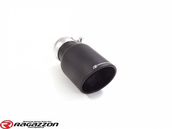 Tłumik końcowy Alfa Romeo Giulia 2.0 Quadrifoglio style RAGAZZON BLACK 4x102mm sportowy wydech