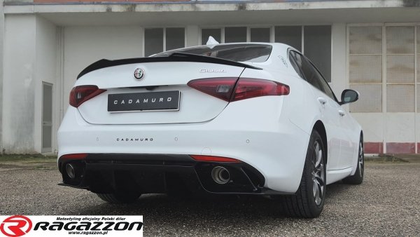Dyfuzor zderzaka, rear diffuser CADAMURO Alfa Romeo Giulia Super / Business / Quadrifoglio style do malowania