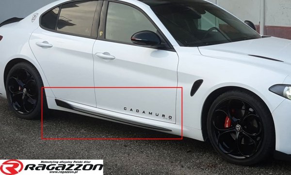 Dokładki na progi CADAMURO Alfa Romeo Giulia do malowania