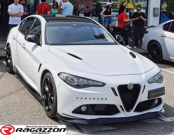 Dokładka, spoiler zderzaka CADAMURO Alfa Romeo Giulia SUPER do malowania