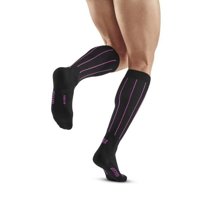 CEP męskie podkolanówki uciskowe w paski  PINSTRIPE (20-30mmHg)