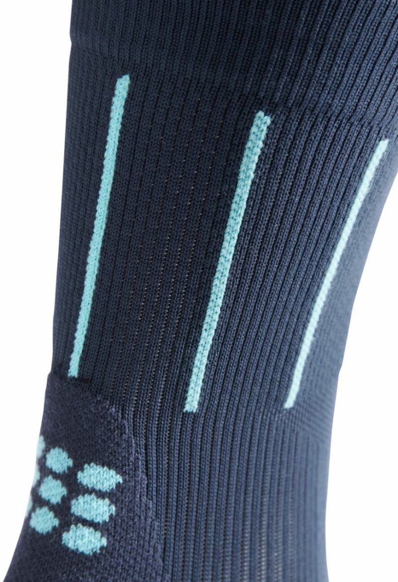 CEP męskie skarpety uciskowe w paski  PINSTRIPE MID CUT