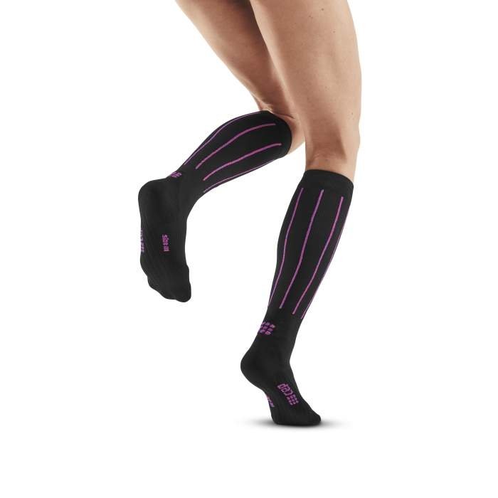 CEP damskie podkolanówki uciskowe w paski  PINSTRIPE (20-30mmHg)