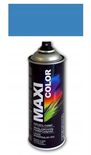 Niebieski jasny lakier farba spray maxi RAL 5012 emalia uniwersalna 400 ml 