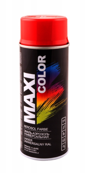 Czerwony sygnałowy lakier farba spray maxi RAL 3001 emalia uniwersalna 400 ml 