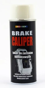Lakier spray do zacisków hamulcowych bębnów BIAŁY 400 ml 