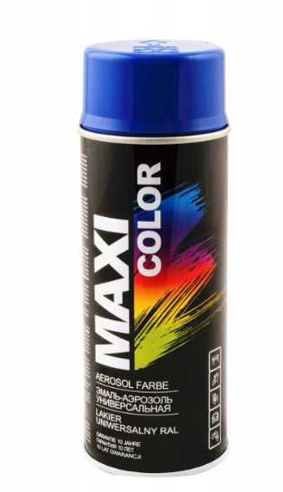 Niebieski ultramaryna lakier farba spray maxi RAL 5002 emalia uniwersalna 400 ml 