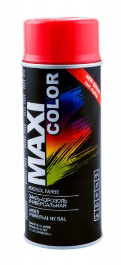 Czerwony jasny lakier farba spray maxi RAL 3020 emalia uniwersalna 400 ml 