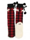 Moose Plaid Mukluk - Ponožky do bačkor - LazyOne