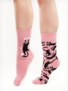 Růžové kočky - Ponožky Good Mood
