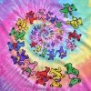 Gratefull Dead Spiral Bears - Liquid Blue