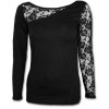 Gothic Elegance - Lace One Shoulder Spiral