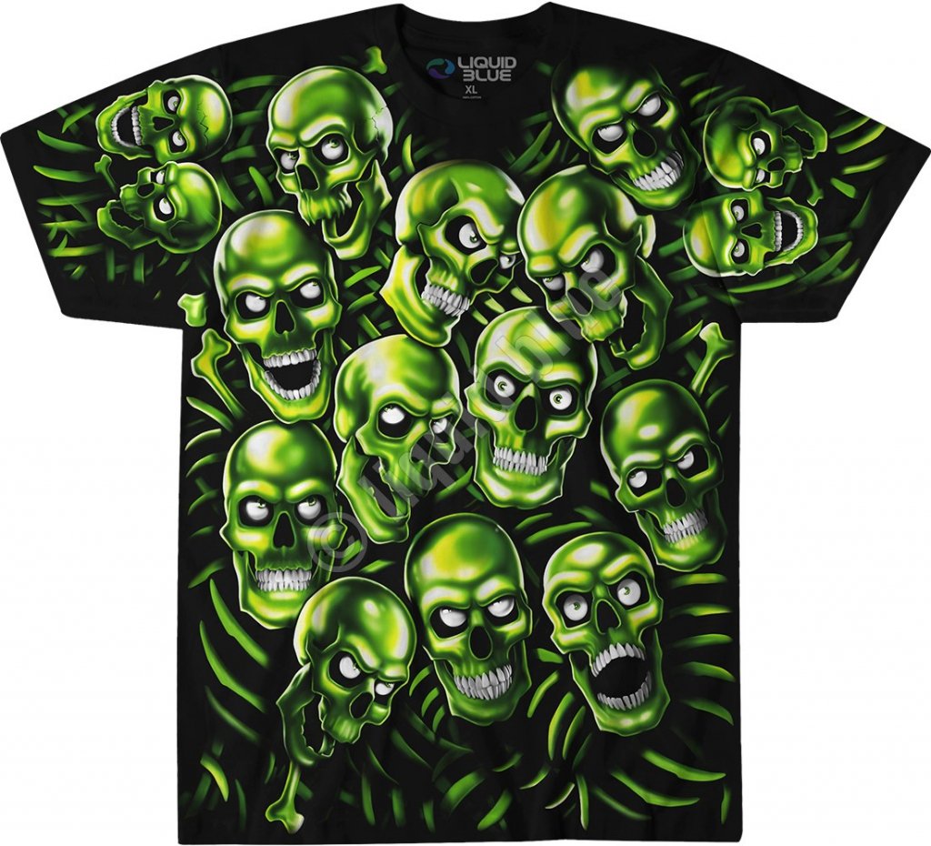 Liquid blue sales skull pile hoodie