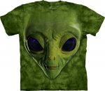 Green Alien Face - The Mountain
