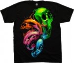 Liquid Neon Skulls - Liquid Blue