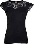 Gothic Elegance - Lace Sleeve Top Spiral