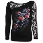 Dragon Rose Slant - One Lace Sleeve Spiral