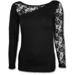 Gothic Elegance - Lace One Shoulder Spiral