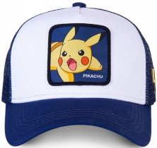 Pikachu Pokemon White - Kšiltovka Capslab