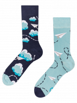 Paper Planes Clouds - Bamboo Socks