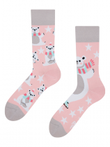 Skating Polar Bear - Socks Good Mood