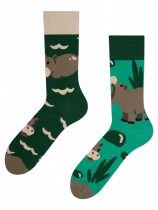 Swimming Hippo - Socks Good Mood