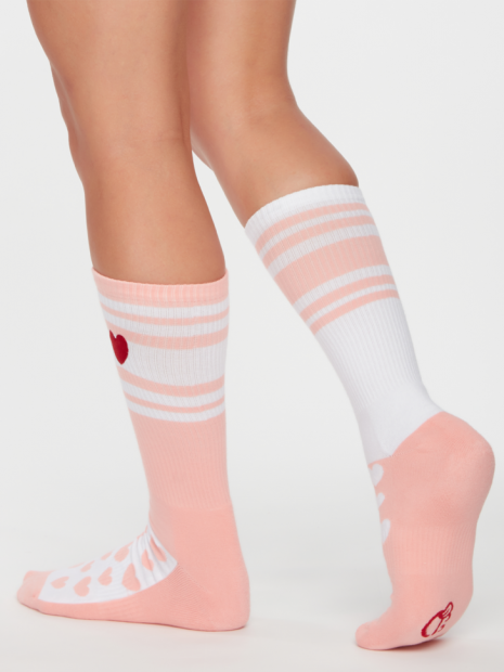 Pásky a Srdíčka - Ponožky Sportovní - Good Mood