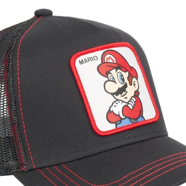 Super Mario Bros Cap Black - Kšiltovka Capslab
