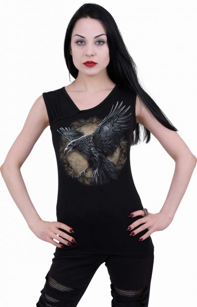 Raven Wise Wings - Ladies Slant Top Spiral
