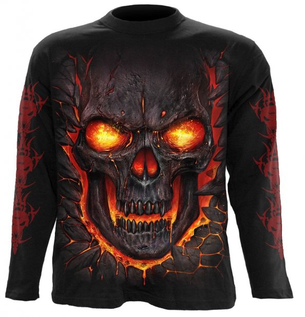 Skull Lava - Longsleeve Spiral